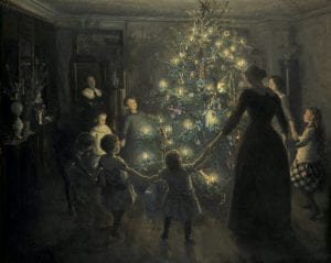“Joyful Christmas” by Viggo Johansen (1891)